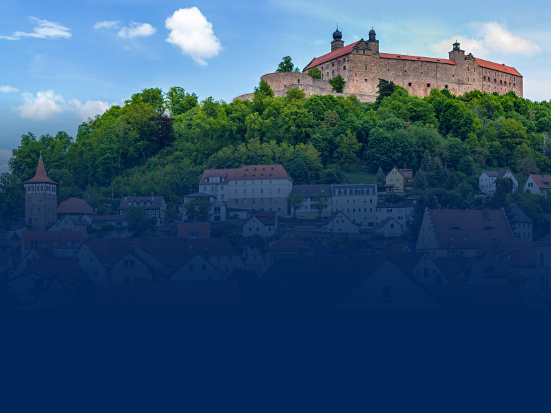Blick zur Kulmbacher Plassenburg