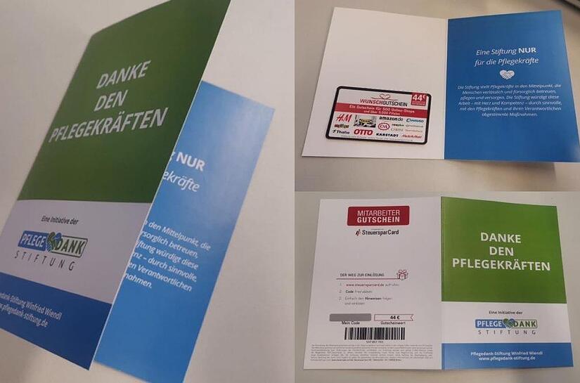 Die &bdquo;Pflegedank-Stiftung Winfried Wiendl&ldquo;  sammelte auch Geld f&uuml;r die Pflegekr&auml;fte im Klinikum Bamberg.