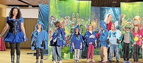 Die Opernretter waren in der Montessorischule Rhön-Saale.