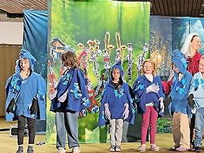 Die Opernretter waren in der Montessorischule Rhön-Saale.