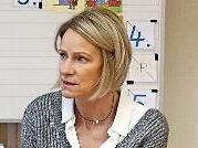 Britta Grimm beim Vorlesen.