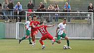Sport Fußball Saison 2025 / 2026 Toto-Pokal / Verbandspokal  Achtelfinale  am Dienstag 26.08.2025  Spielort  Neudrossenfeld Am Weinberg Kunstrasenplatz   Spielbeginn 19.00 h  TSV Neudrossenfeld gegen TSV Aubstadt Halbzeitergebnis Bas Peeters Igor Zelensk
