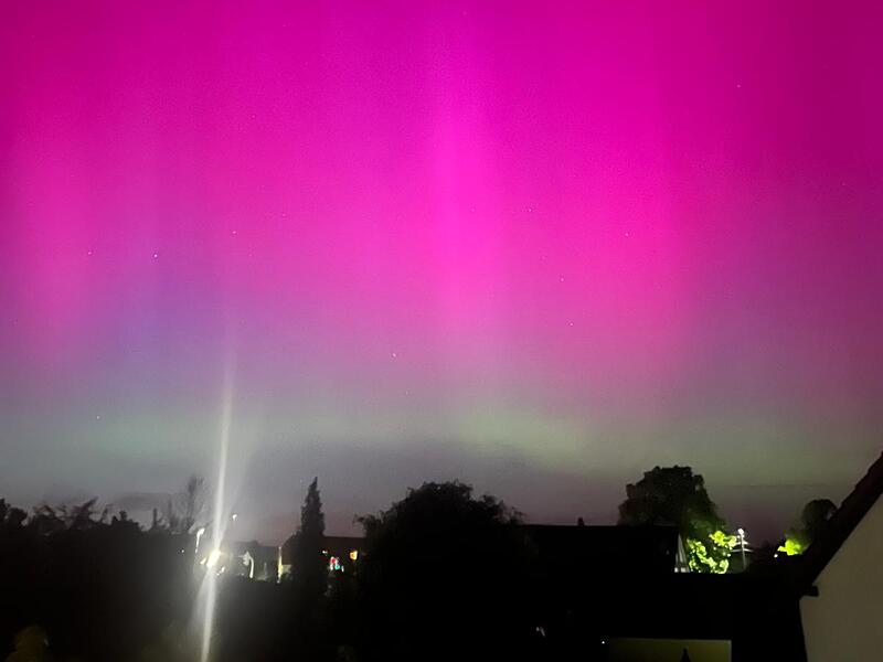 Polarlichter über Kronach 2024Polarlichter über Kronach