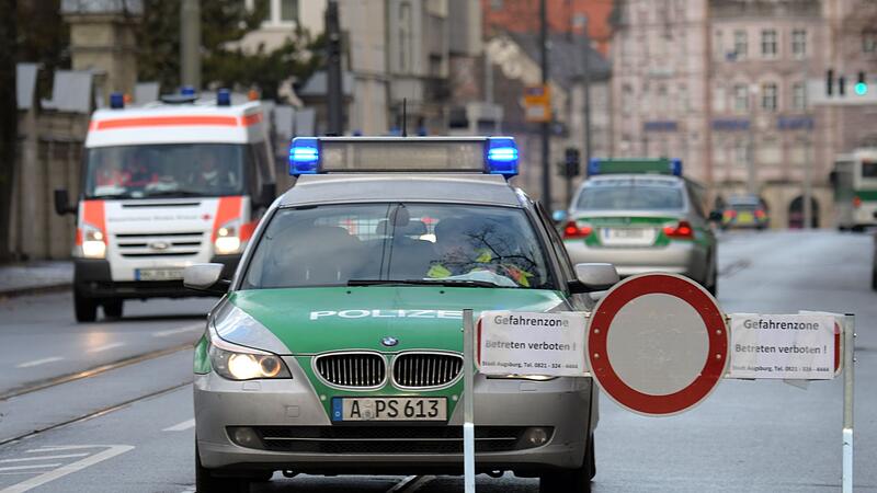 Entsch&auml;rfung einer Fliegerbombe in Augsburg