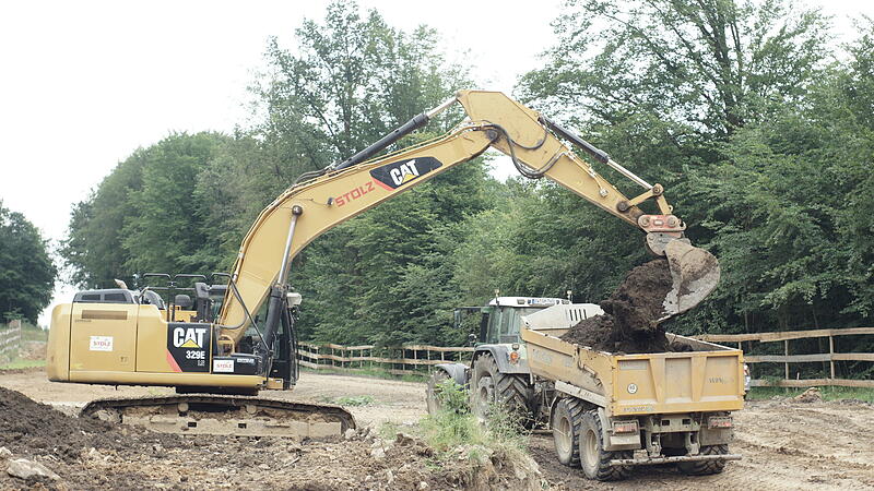 Hammelburger Berg bei Bad Brückenau: Baustelle im Plan