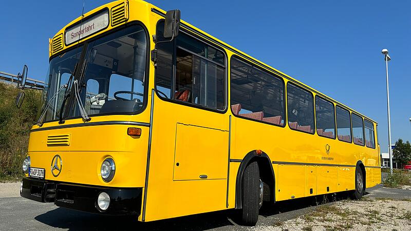 Gelb, groß und womöglich ein Unikat: Der gelbe Postbus des Typs O307 von Andreas Opitz aus Forchheim.