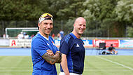 TSV Burgebrach startet mit neuem Trainer in der Landesliga Burgebrachs neue Chefanweiser: Tobias Burger (links) und Co-Trainer Pascal Martin führen den TSV ins zweite Landesliga-Jahr, das die Mannschaft im Nordwesten bestreitet.