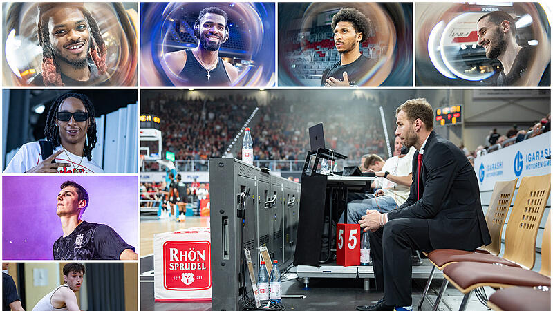 Wer bleibt, wer geht bei den BMA365 Bamberg Baskets? Neben Headcoach Anton Gavel ist die Zukunft vieler Spieler offen. Von unten links nach oben: Adrian Petkovic, Richard Balint, Austin Crowley, Cobe Williams, EJ Onu, Demarcus Demonia und Daniel Keppeler. Wer bleibt, wer geht bei den BMA365 Bamberg Baskets? Neben Headcoach Anton Gavel ist die Zukunft vieler Spieler offen. Von unten links nach oben: Adrian Petkovic, Richard Balint, Austin Crowley, Cobe Williams, EJ Onu, Demarcus Demonia und Daniel Keppeler.