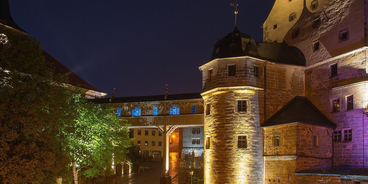 Im Oktober leuchtet in Thurnau auch der Schlosspark