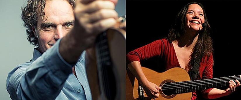 Falk Zenker und Cecilia Zabala gestalten im Anschluss an den Scheunengottesdienst die 3. Gefreeser Gitarrennacht in der Konzertscheune. Andy Land Falk Zenker und Cecilia Zabala gestalten im Anschluss an den Scheunengottesdienst die 3. Gefreeser Gitarrennacht in der Konzertscheune. Andy Land