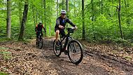 Die Strecke durchs Tal in Münnerstadt nach Bad Kissingen ist ein Traum. Und wird an einer Stelle zum Albtraum, wenn's geregnet hat - für Mountainbiker ist das natürlich ein Fest.