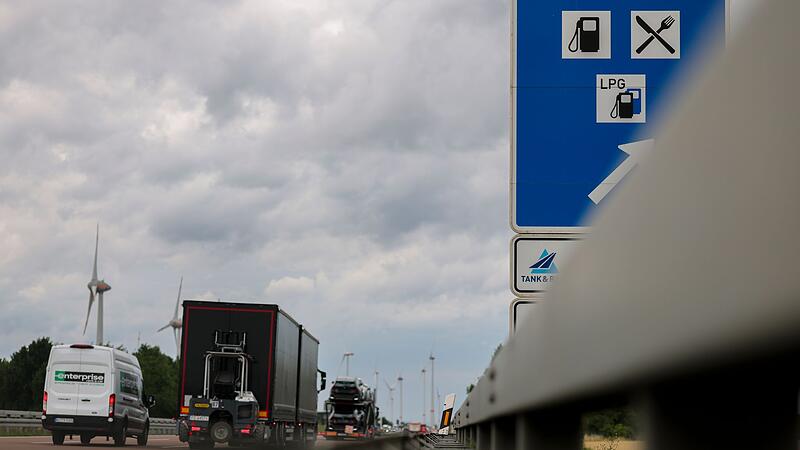 Tankstelle an der Autobahn
