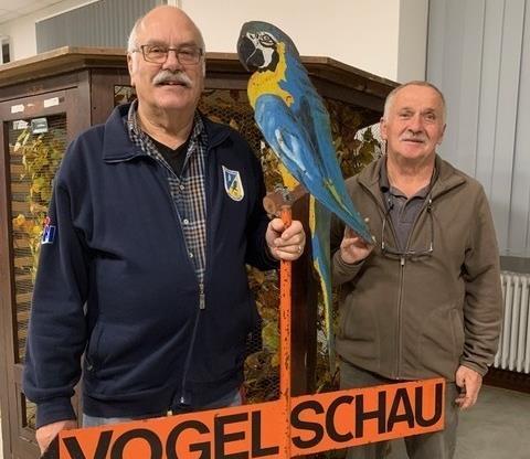 Links 1. Vorsitzender Roland Hehn und rechts 2. Vorsitzender Bruno Kirchner.