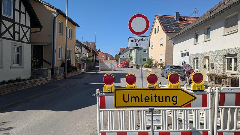 Umleitung Reckendorf Anwohnerstraße