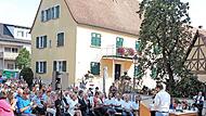 In seiner Festansprache dankte Stefan Luckert, der Vorsitzende des Festausschusses, allen, die sich kreativ und tatkräftig in die Planung und Ausführung des Jubiläums eingebracht hatten.