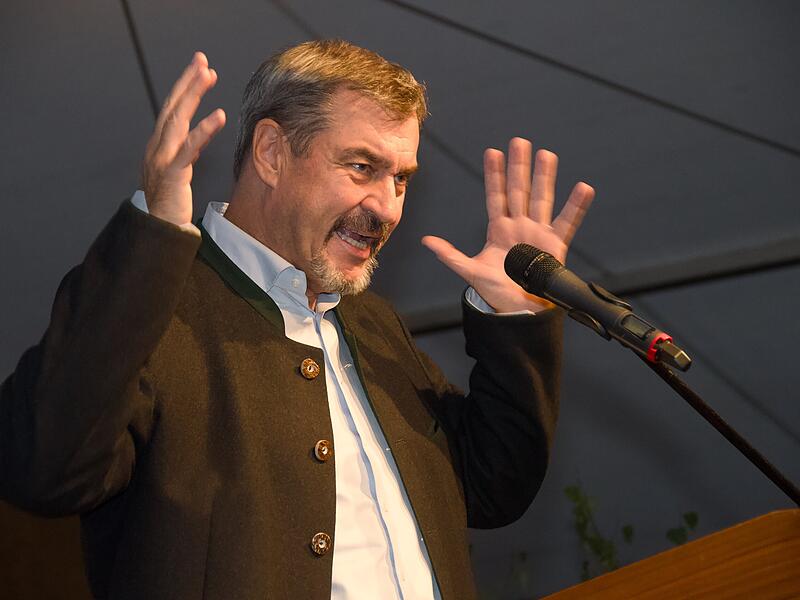 Feier 60 Jahre CSU Schondra mit Ministerpräsident Markus Söder