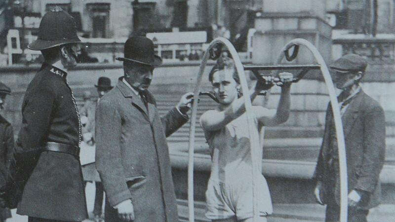 Mit dem Rhönrad in London