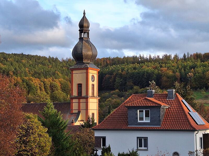 Kirchturmspitze St. Bartholomäus Bad Brückenau: Reparatur