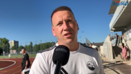 Coburgs Co-Trainer im Interview nach dem Spiel gegen Pfaffenhofen. Coburgs Co-Trainer im Interview nach dem Spiel gegen Pfaffenhofen.