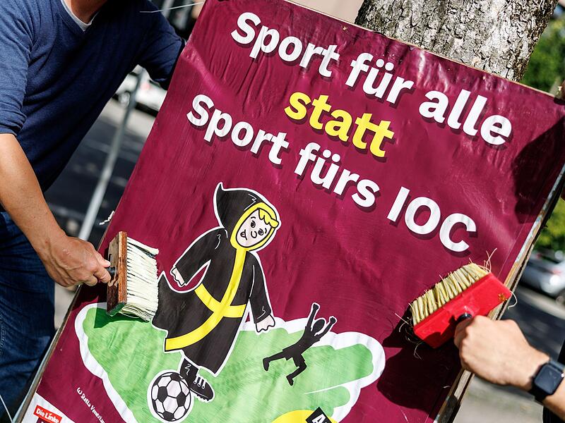 Plakatvorstellung „NOlympia"-Bündnis
