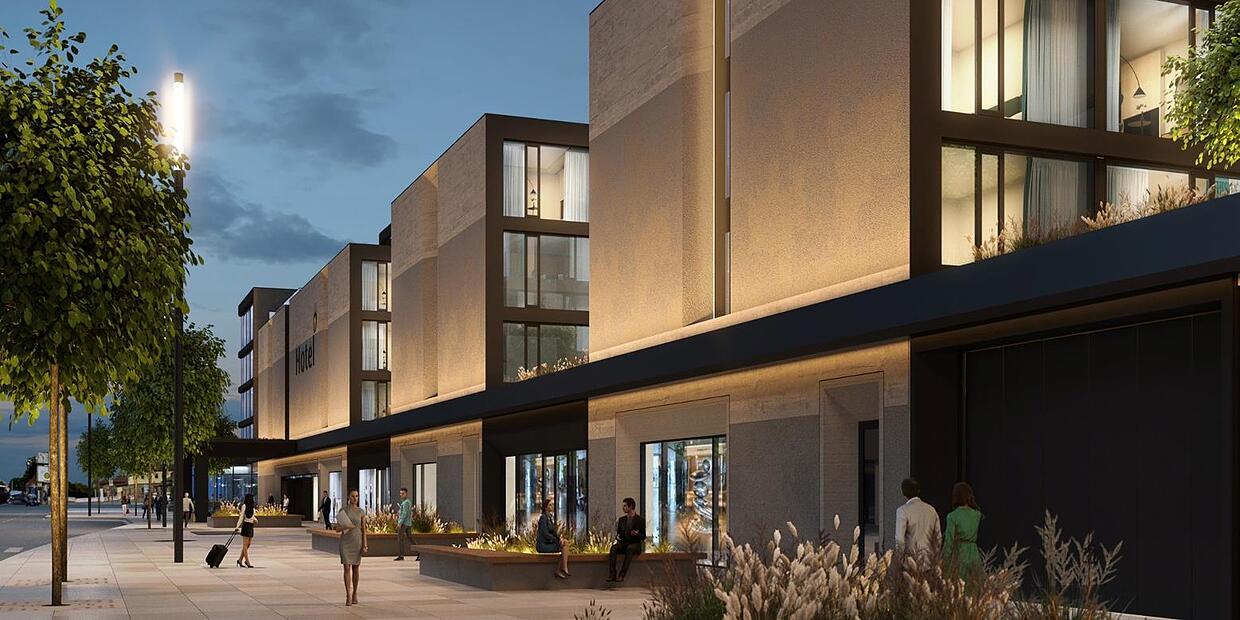 Luxushotel Die Pläne für das neue Atrium in Bamberg befinden sich in
