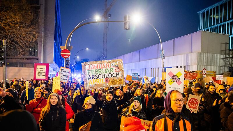 Demonstration gegen Rechtsruck