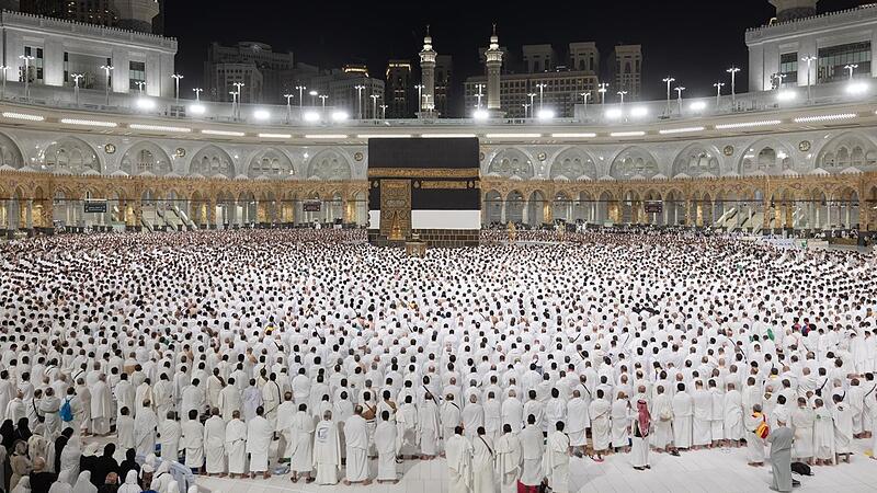 Muslimische Pilgerfahrt Hadsch in Saudi-Arabien