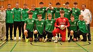 Zum dritten Mal die Nummer 1 im Spielkreis in der Halle: die U19-Junioren der JFG GW Frankenwald.