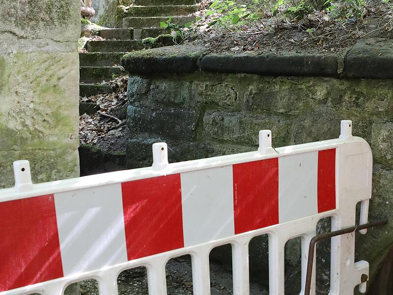 Kein Durchgang mehr.Forchheim & Fr&auml;nkische Schweiz