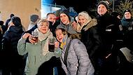 Volles Haus und gute Stimmung beim Bockbieranstich der Brauerei Grasser in Huppendorf