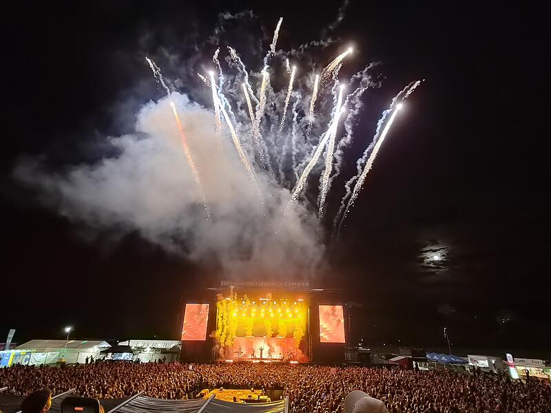 Wincent Weiss beim Open Air in Bad Kissingen