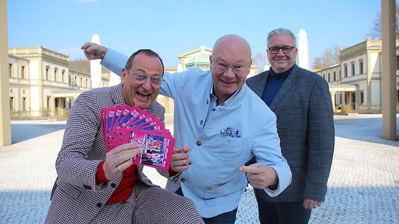 Die Köpfe hinter den Open-Air-Veranstaltungen im Sommer: Die Komödianten Volker Heißmann (von links) und Martin Rassau zusammen mit Depro-Geschäftsführer Christian Schmidt Die Köpfe hinter den Open-Air-Veranstaltungen im Sommer: Die Komödianten Volker Heißmann (von links) und Martin Rassau zusammen mit Depro-Geschäftsführer Christian Schmidt