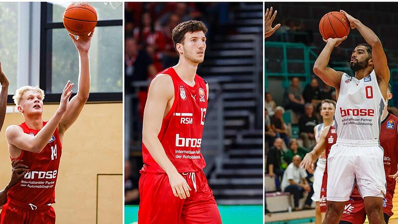 Jannis Sonnefeld, Leon Bulic und Tyreese Blunt (von links) haben in Bamberg bzw. Coburg ihr Gl&uuml;ck nicht gefunden.