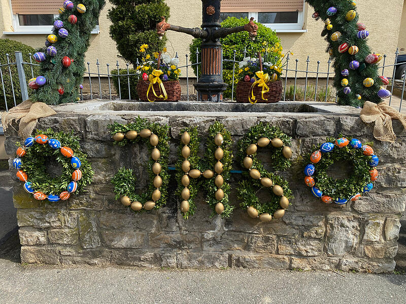 Osterbrunnen DobenreuthOsterbrunnen Fr&auml;nkische Schweiz 2025 Teil 2