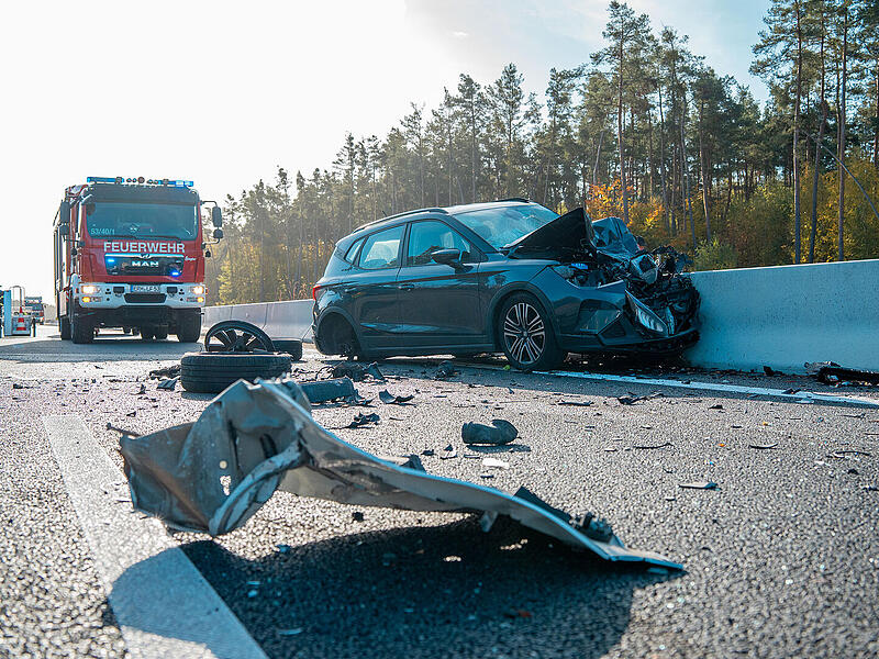 Schwerer Unfall auf A3: Geisterfahrerin kam sogar Polizeistreife entgegen