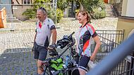 Uwe und Carla Günzel sind aus Brandenburg ins Frankenland gekommen, um eine mehrtägige Fahrradtour zu machen.