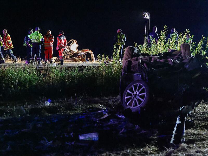 Schwerer Unfall auf Bundesstraße in Mittelfranken Schwerer Unfall auf Bundesstraße in Mittelfranken