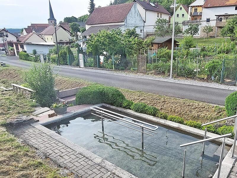 Vor 20 Jahren wurde das Wassertretbecken in Machtilshausen gebaut.