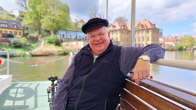 Hartmut Herbst aus Hamburg ist seit drei Jahren ehrenamtlicher Fährmann in Bamberg.