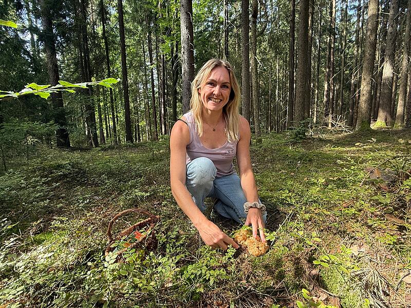 Pilzexpertin Anna Heimes aus Wirsberg