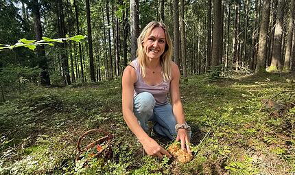 Pilzexpertin Anna Heimes aus Wirsberg