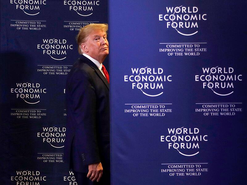 US-Pr&auml;sident Trump beim Weltwirtschaftsforum