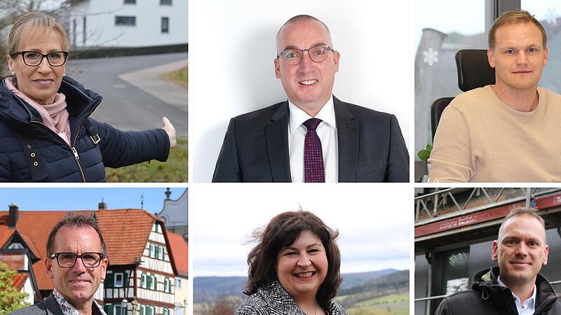 Äußern sich zu einem bundesweiten Böllerverbot (von links oben nach rechts unten): Judith Dekant, Andreas Sandwall, Nico Rogge, René Gerner, Katja Habersack und Mario Götz.