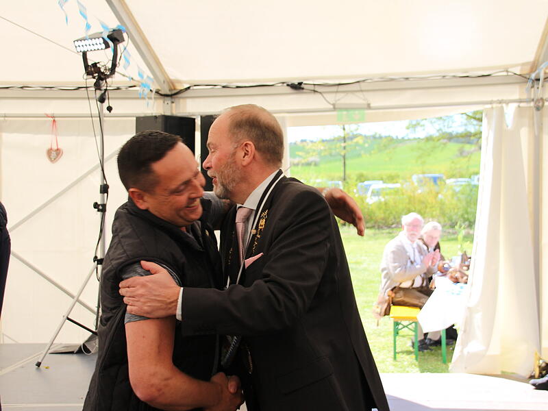 Verabschiedung von B&uuml;rgermeister Bernd Reisenweber in Ebersdorf bei Coburg