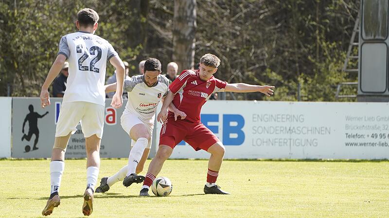 _DSC4126 HL TSV M&ouml;nchr&ouml;den gegen FC Fuchsstadt Landesliga Noah B&uuml;chner Torsch&uuml;tze 2 zu 1