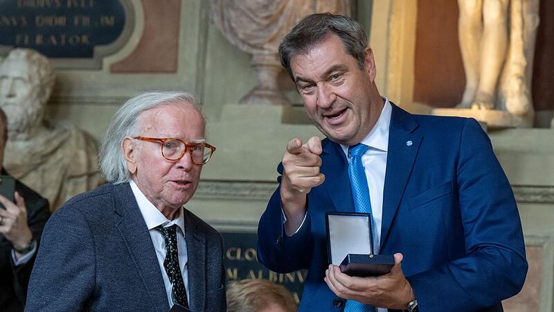 Klaus Doldinger mit Markus Söder
