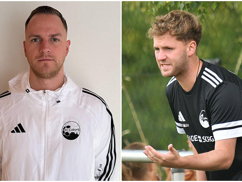 Christian Schiebel (links) beerbt beim FC Coburg II Lars Teuchert.