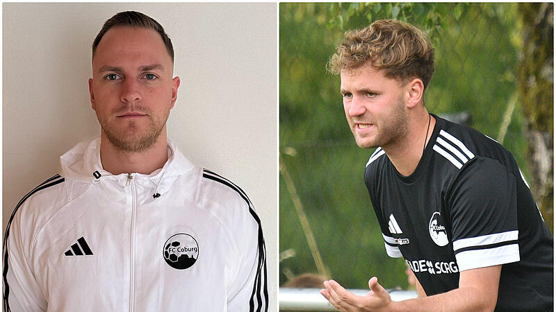 Christian Schiebel (links) beerbt beim FC Coburg II Lars Teuchert.