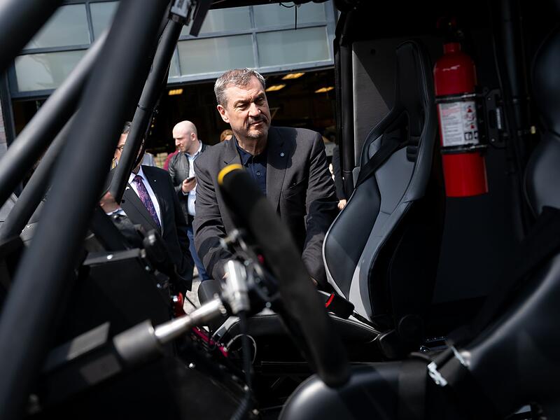 Bayerns Ministerpr&auml;sident S&ouml;der in den USA