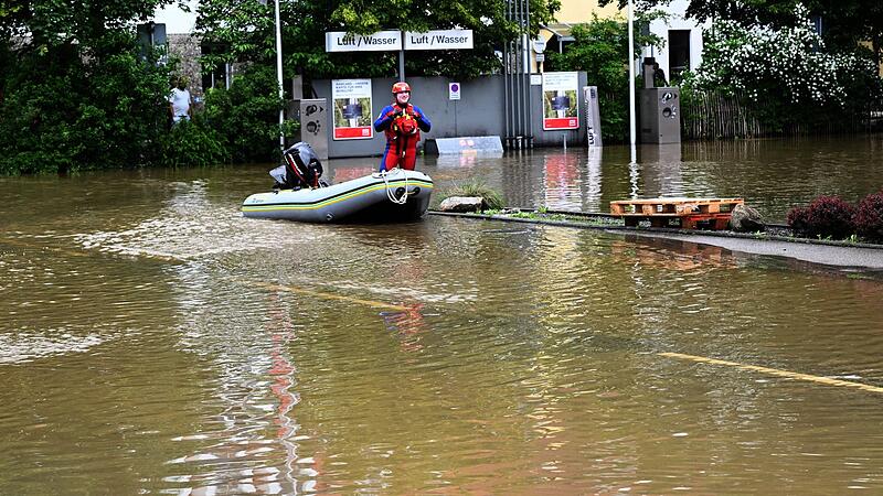 Hochwasser in Bayern - Allershausen Hochwasser in Bayern - Allershausen